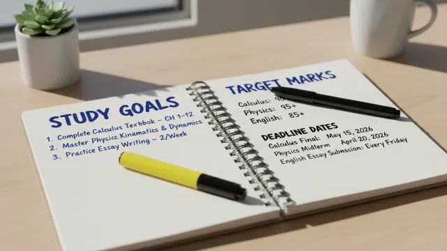 परीक्षा में टॉप करने के लिए स्पष्ट लक्ष्य कैसे बनाएं