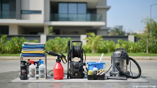 कार वॉश मशीन और जरूरी इक्विपमेंट की सूची