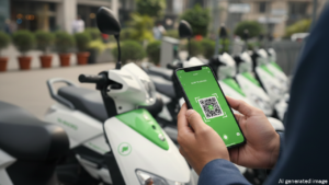 ई-स्कूटर रेंटल के लिए पार्किंग और चार्जिंग स्टेशन