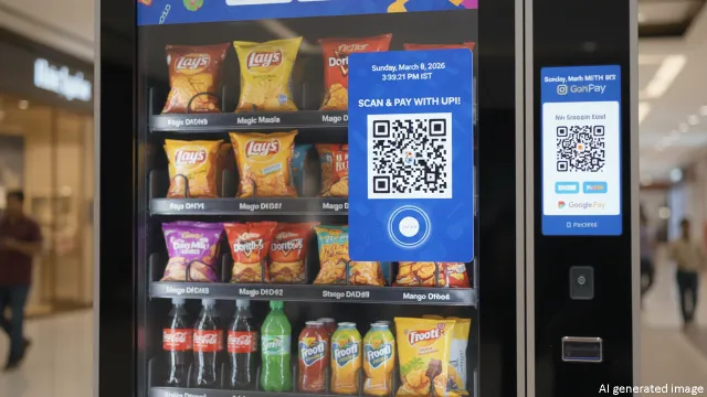 टच स्क्रीन और QR पेमेंट के साथ स्मार्ट वेंडिंग मशीन